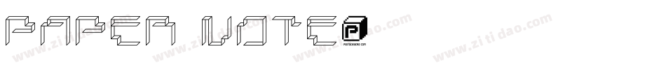 PAPER NOTE字体转换
